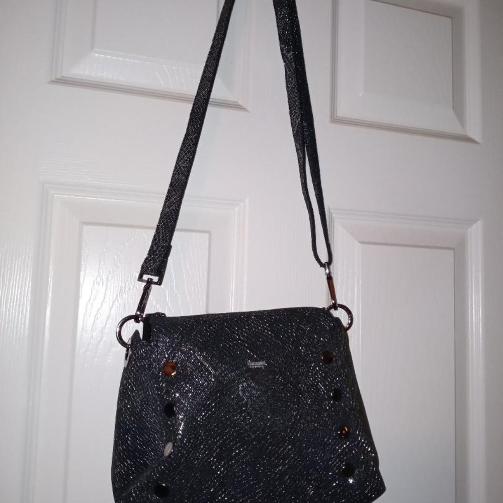 NEW HAMMITT BRYANT AFTER DARK MEDIUM IN SNAKESKIN/GUNMETAL